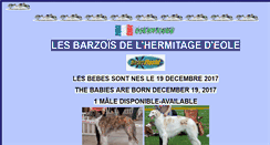 Desktop Screenshot of barzoisdelhermitagedeole.com